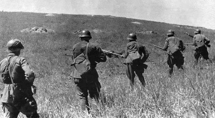 Атака японских позиций у озера Хасан. 1938 год.