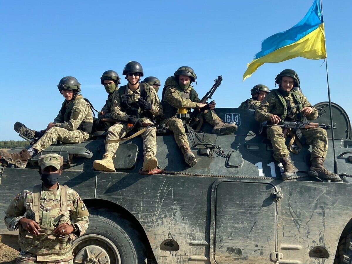    Украинские военные во время учений© Фото : U.S. Army / Cpl. Shaylin Quaid