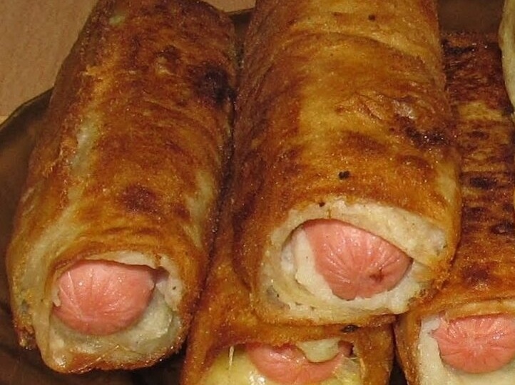 Сосиски в тесте: рецепт для сковороды