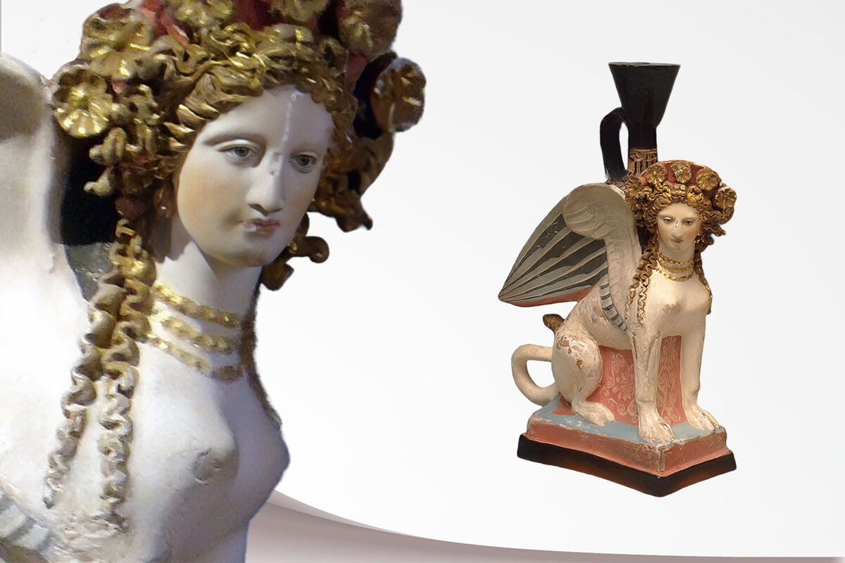 С помощью нейросети мы попытались воссоздать образ Фанагорийского сфинкса. Получилось, на наш взгляд, вполне достоверно.