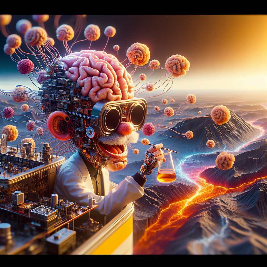 "Мысль из колбы: как искусственный разум научился остроумию" от сервиса Insomnia Land.