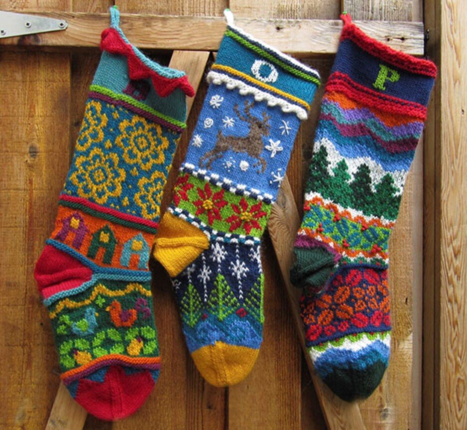 Рождественские чулки Spindleknitter Kirsten Hall (Кирстен Холл) 