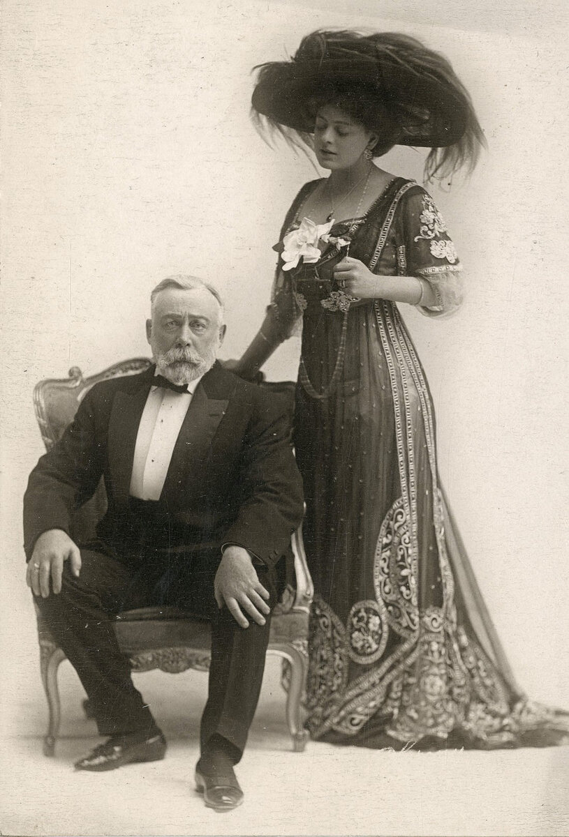 Этель Бэрримор и Брюс МакРэй в сцене из фильма «Леди Фредерик», 1908