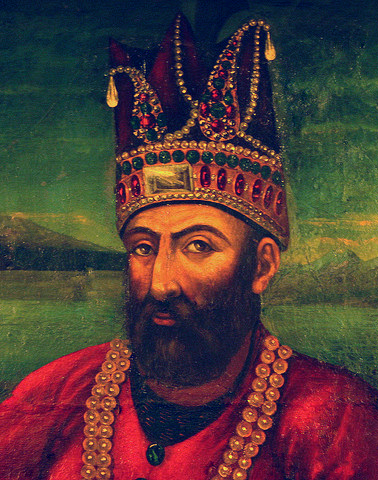 Надир-шах Афшар (ум. 19 июня 1747) — шах Персии в 1736—1747 годах, основатель династии Афшаридов, полководец. Регент и великий визирь при последнем сефевидском шахе Аббасе III, наместник ряда восточных областей Ирана в период реставрации Сефевидов. Из ветви кирклу туркоманского племени афшаров