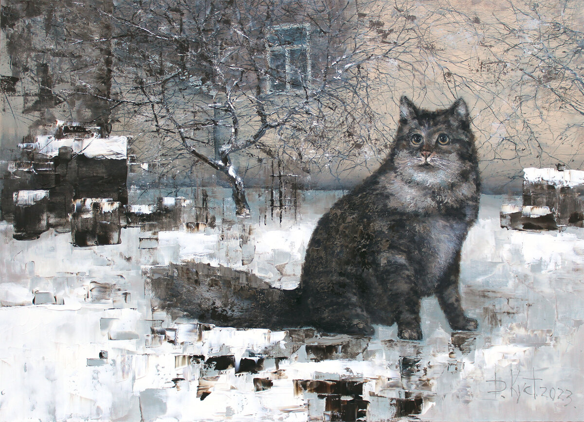 Дмитрий Кустанович. Хозяин, 80х110 см, 2023