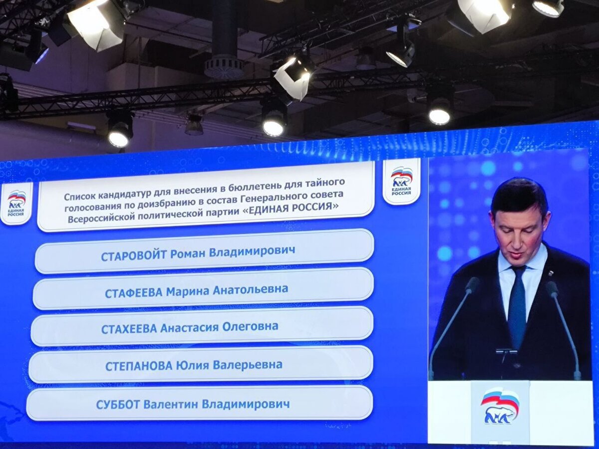    Романа Старовойта избрали в Генеральный совет партии "Единая Россия"
