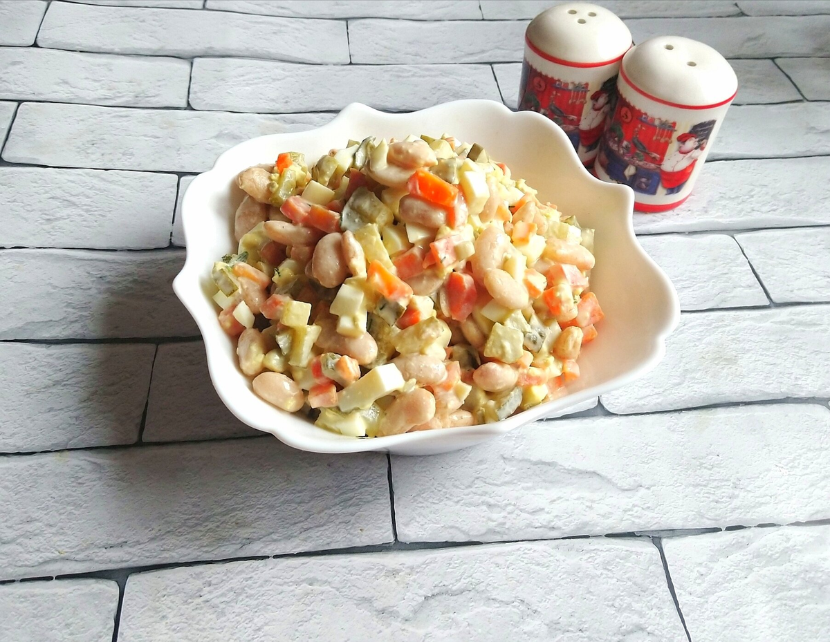 Салат "На раз, два, три"- всего 4 продукта в составе