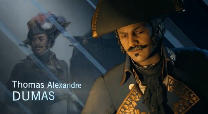 Тома-Александр Дюма — еще и персонаж компьютерной игры Assassin’s Creed Unity (2014).