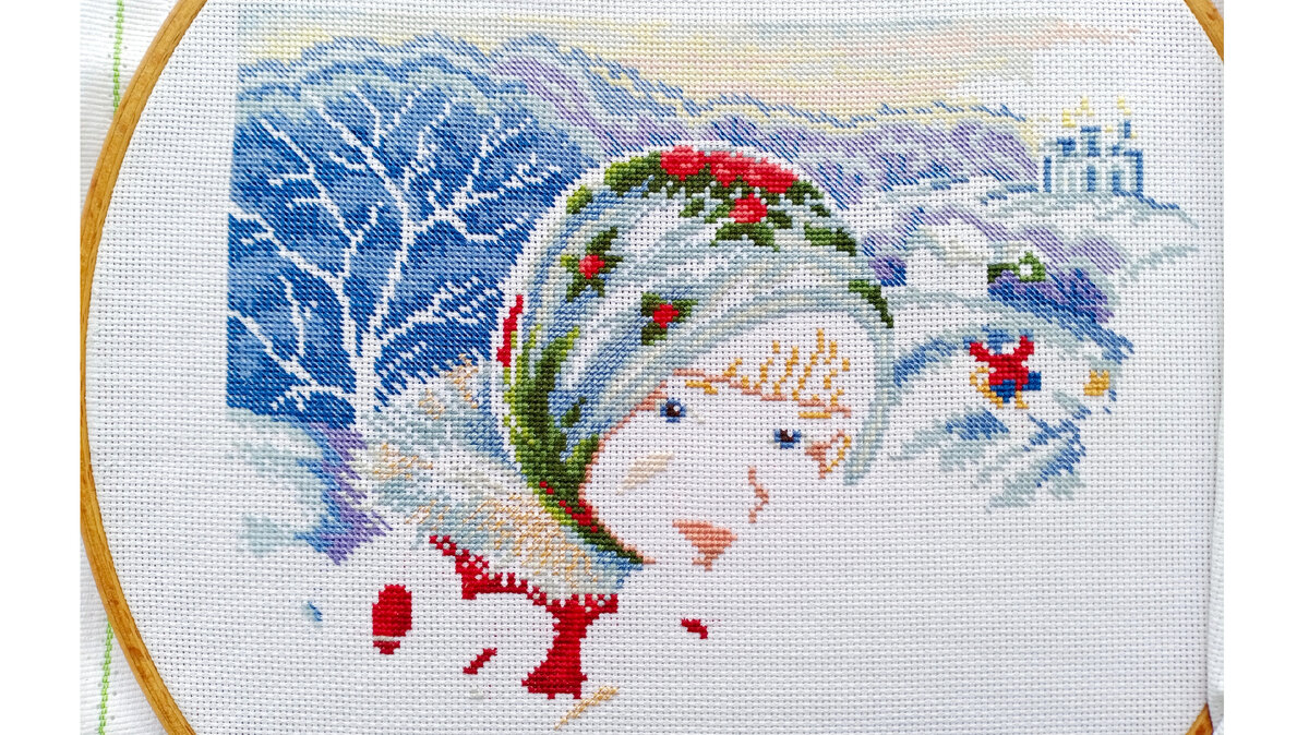 Гуляй, Масленица!,  М.П.Студия (процесс вышивки)