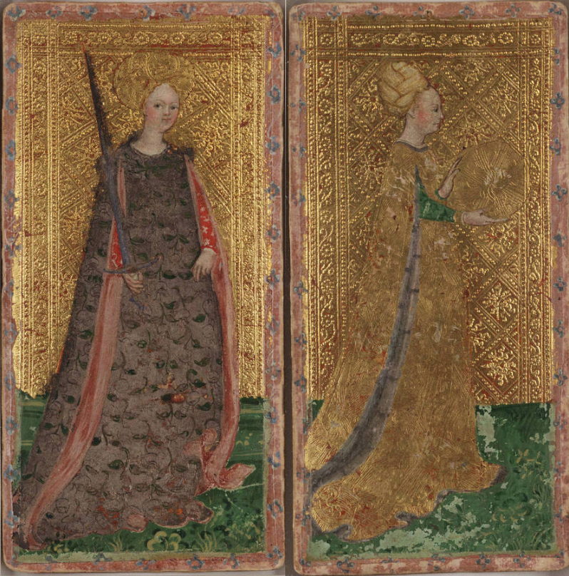 Дама мечей и дама монет.