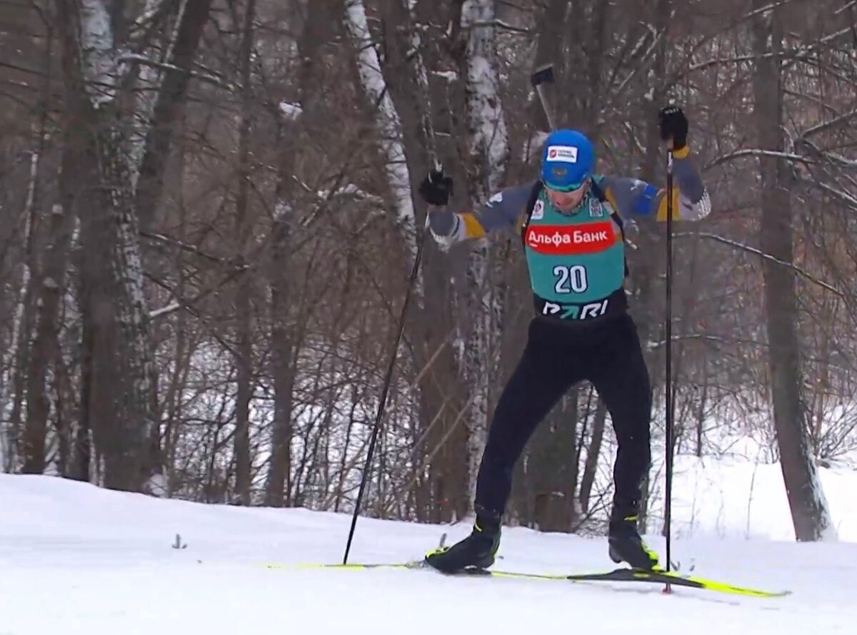 Александр Логинов в масс-старте Кубка Содружества на этапе в Уфе.
