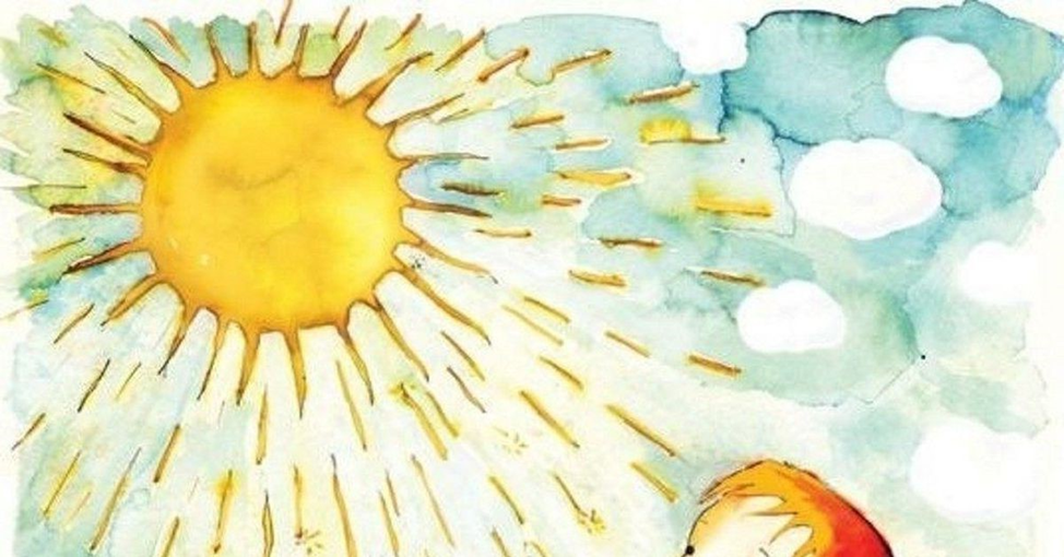 Детские рисунки солнце. Солнце в детских ладонях. Солнце в руках ребенка. Дети рисуют солнце. Воду греет солнце
