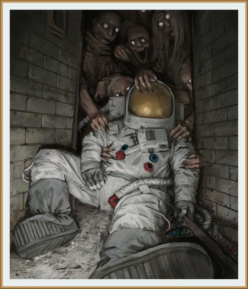 Работа фриланс-иллюстратора и концептуального художника Стефана Койдли / Stefan Koidl из серии " Жуткие картины "