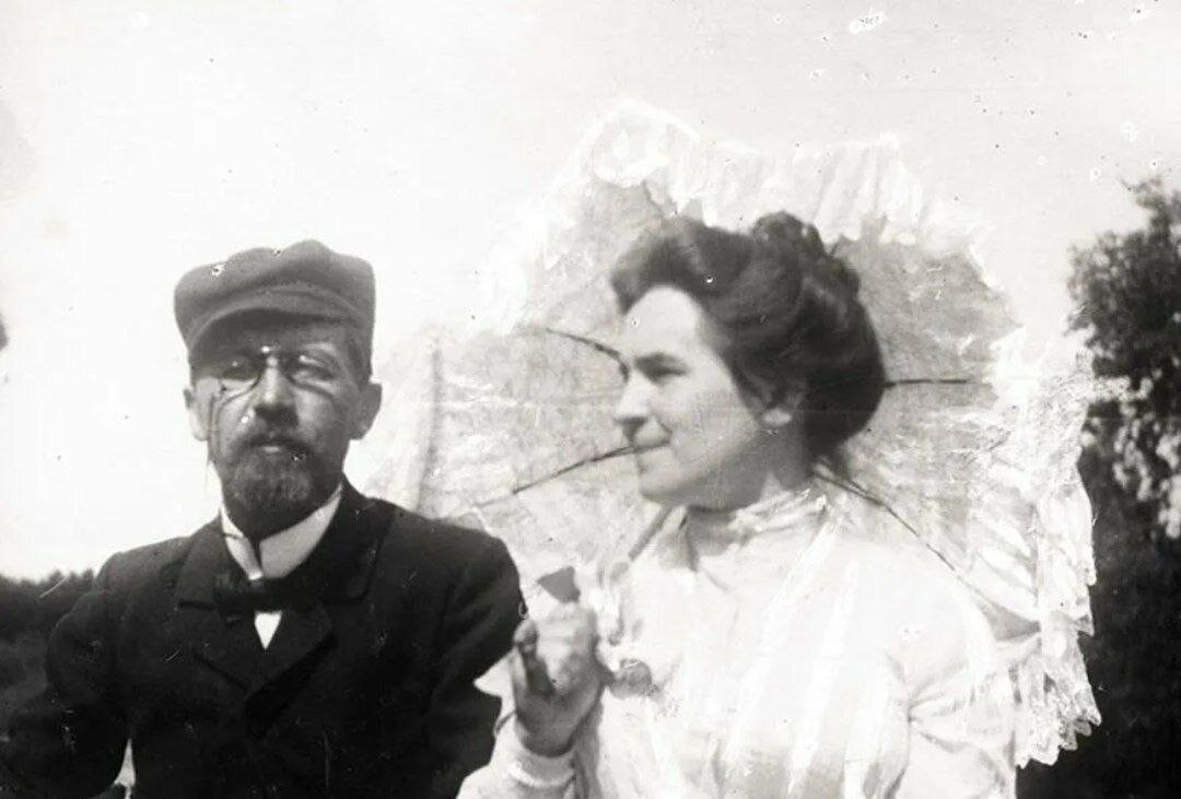 Антон Павлович Чехов и Ольга Клиппер-Чехова в Любимовке (1902 год)