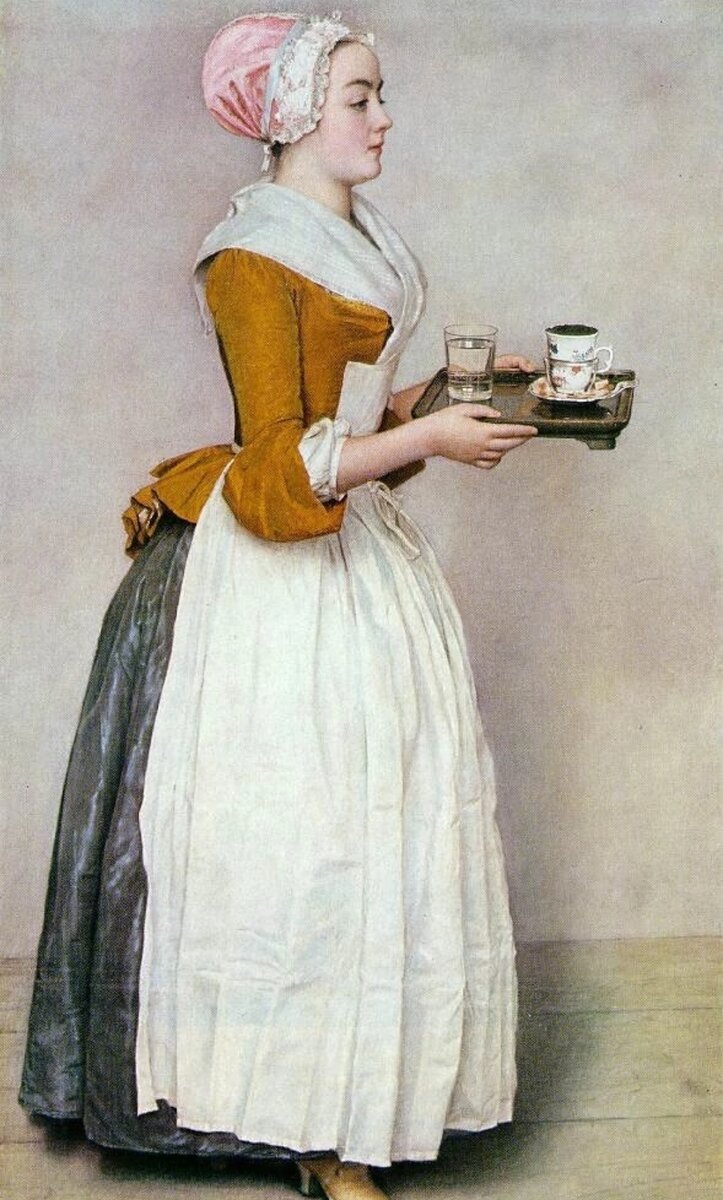 Прекрасная шоколадница. Художник Жан Этьен Лиотар
