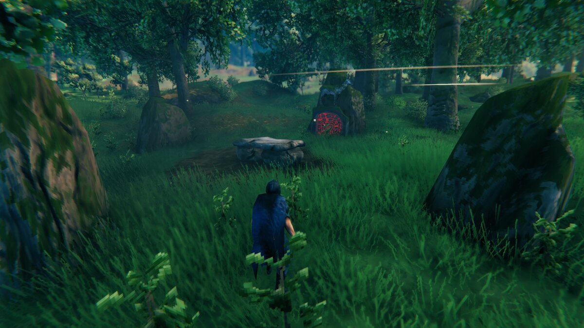 Алтарь Эйктюра в лугах. Скриншот из игры Valheim