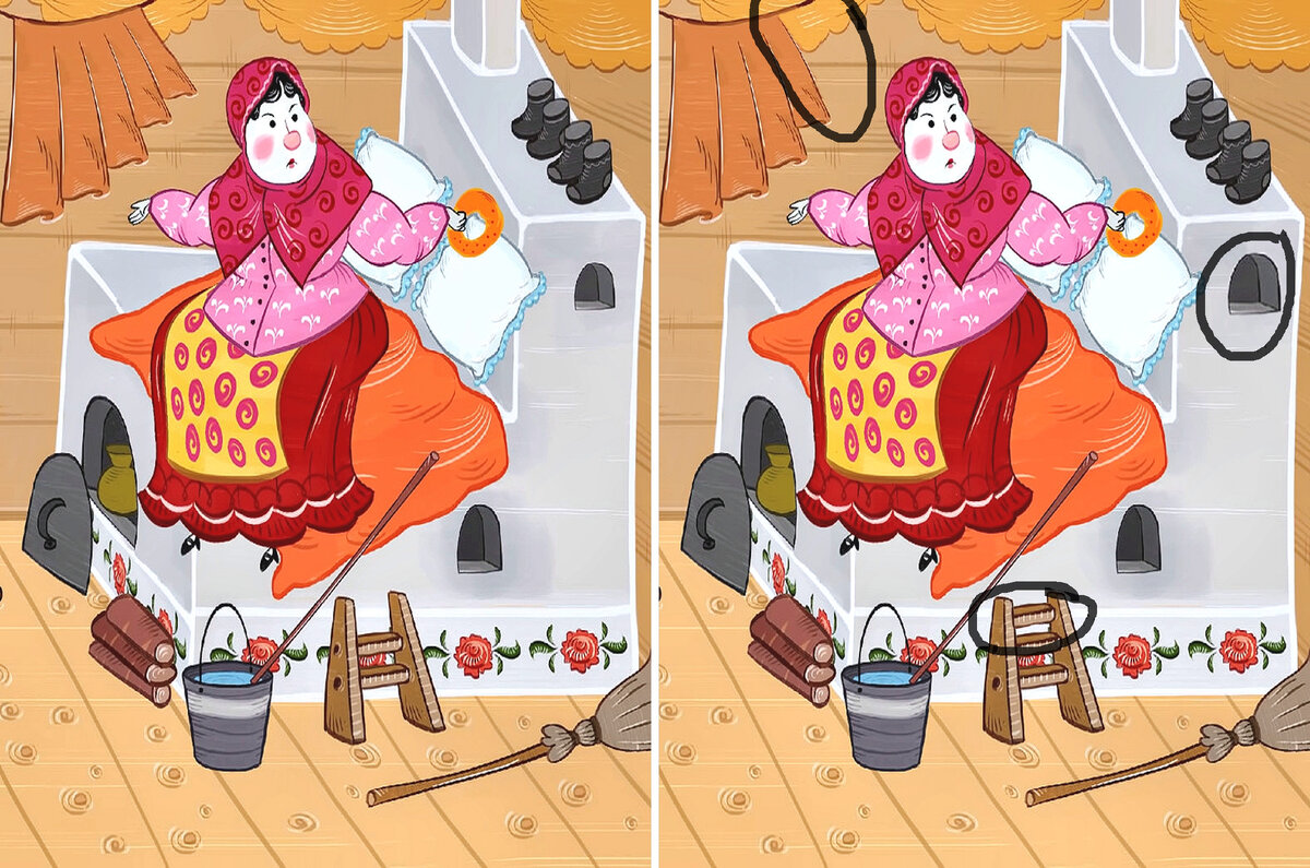 Взгляните на рисунки и найдите все несоответствия. | Тема Различия | Дзен