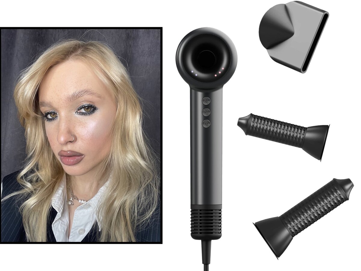     Профессиональный фен-стайлер Model E графит, REMEZ