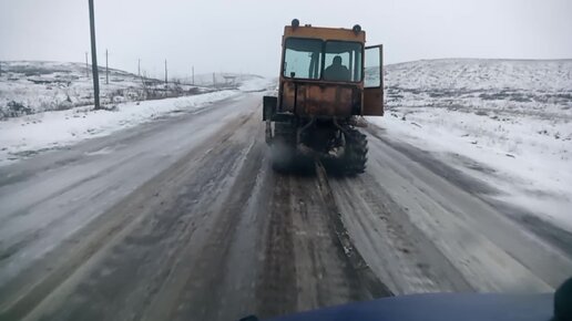 ДТ -75 Взял на буксир#Там где сложило фуру#Дальнобой по России | Зил ...