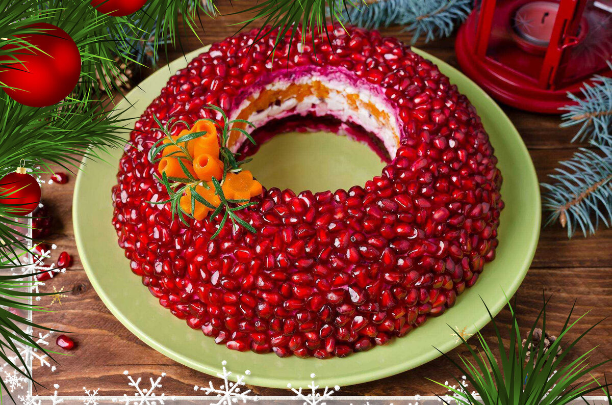 Салат Гранатовый браслет