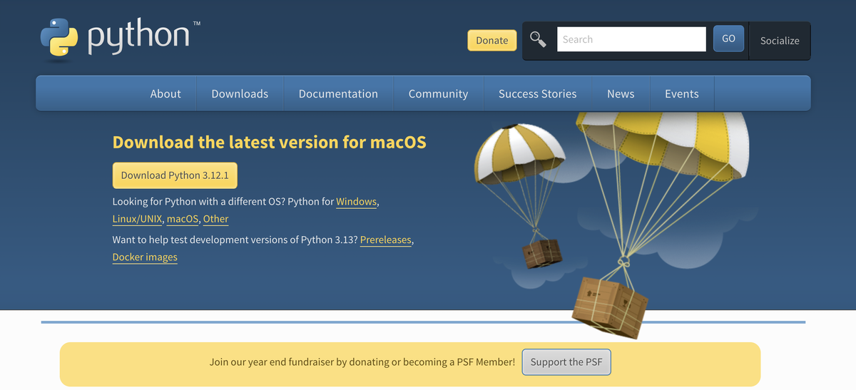 Официальный сайт Python
