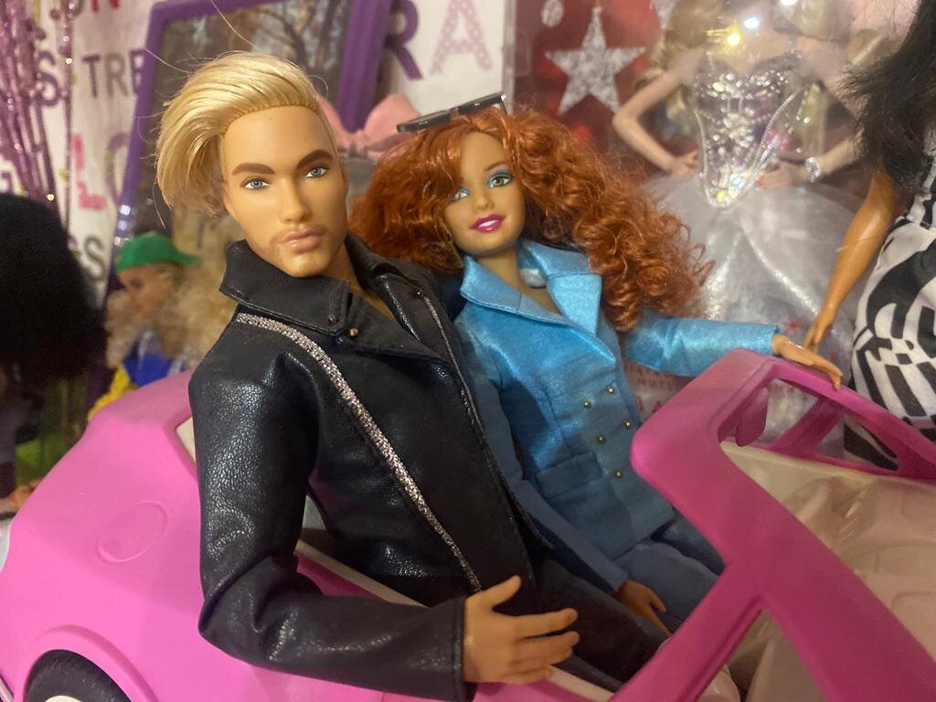 Рыжуля Люси с Али и #5 Шон Лукс (Barbie looks ken Sean (Кен Блондин GTD90) на теле Made to move или MTM