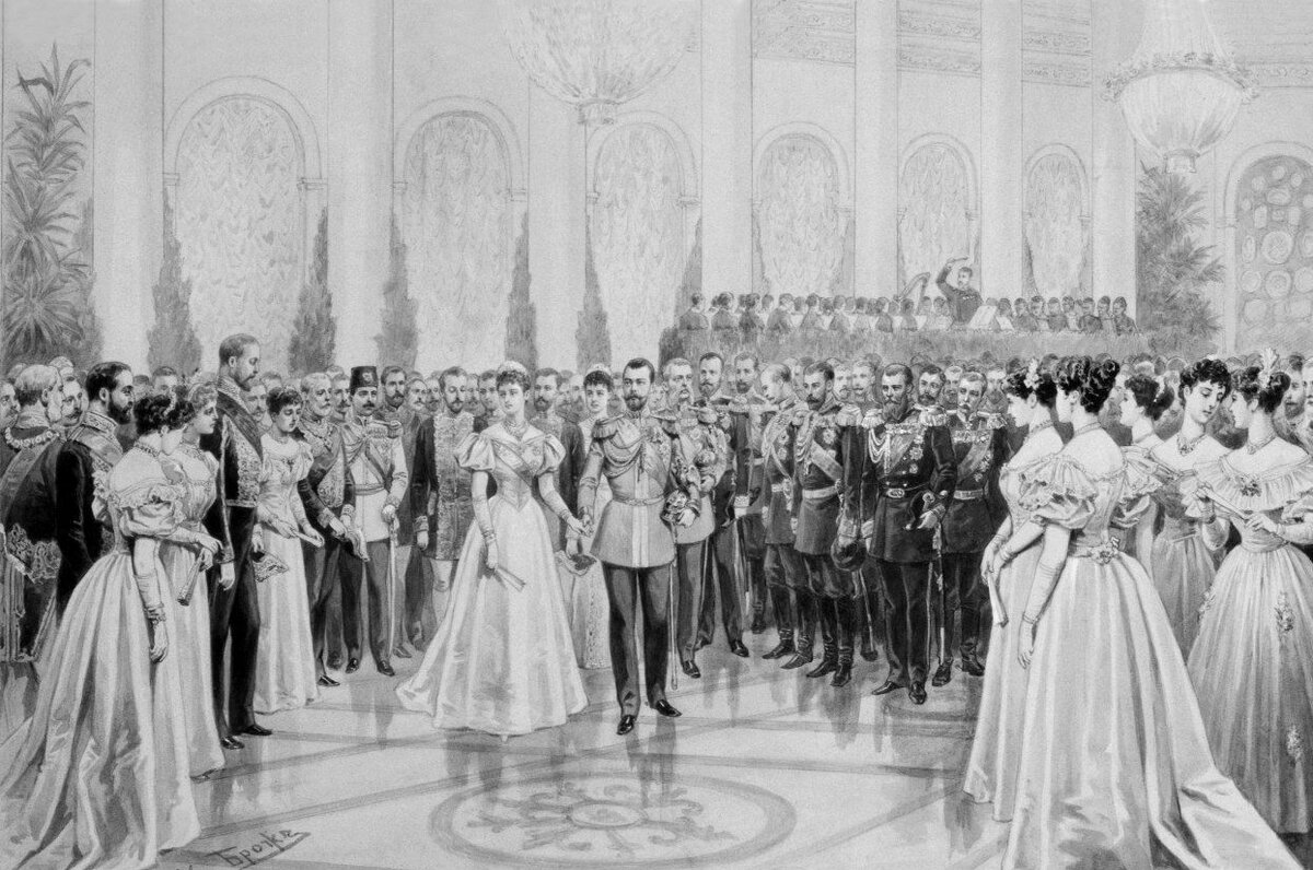 Бал в Зимнем дворце времен Николая II