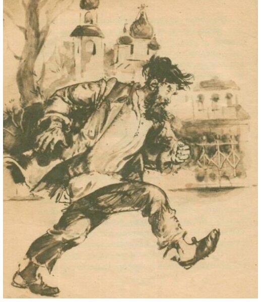 Анидалов П.Е. Иллюстрация к рассказу Л.Н. Андреева «Кусака», источник Яндекс картинки