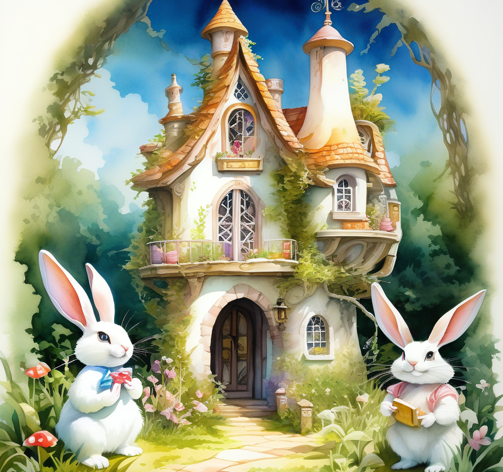 Изображения в Playground, нарисованные акварелью