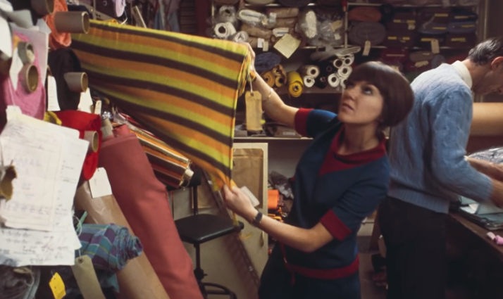 Мэри Куант за работой