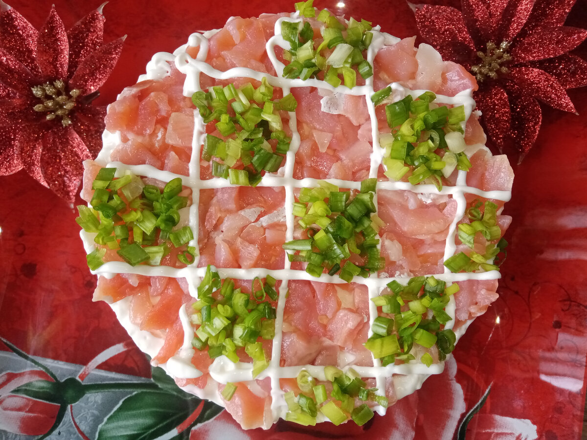 Слоеный салат" Шахматная доска"