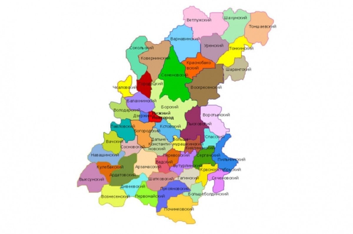 Карта Нижегородской области с районами населенными пунктами. Карта Нижегородской области по районам. Карта Нижегородской области с районами. Карта Нижегородской обл с районами.