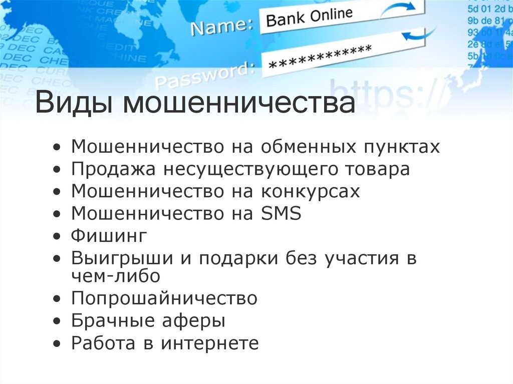 Финансовое мошенничество в современном мире проект