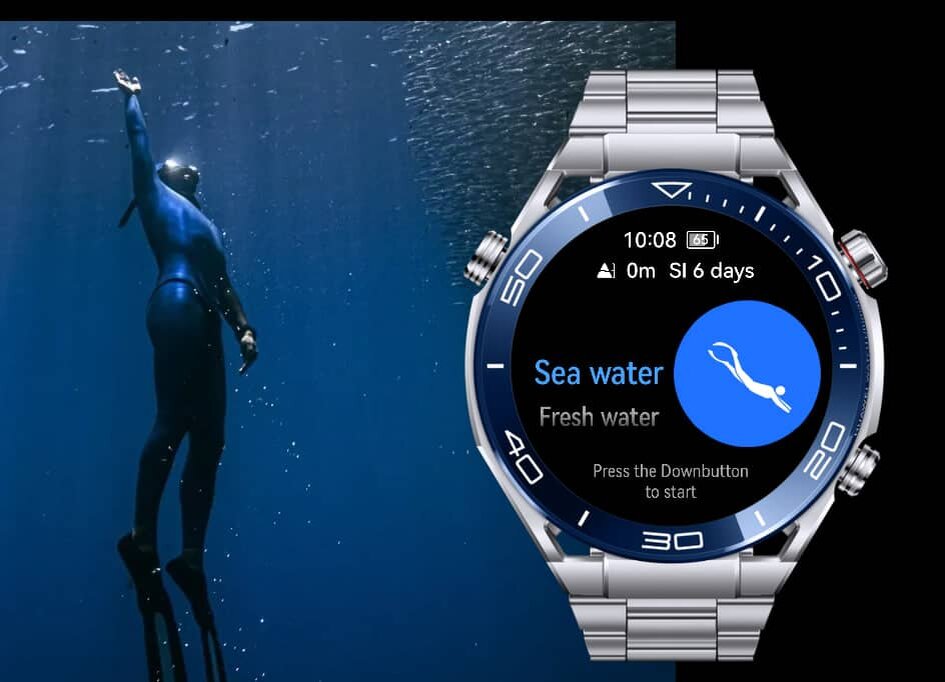 Часы Huawei Watch Ultimate с функцией дайв-компьютера. Фото: Huawei