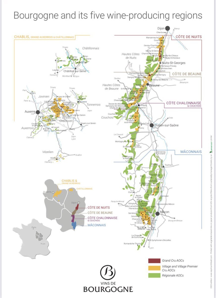 Винные регионы Бургундии