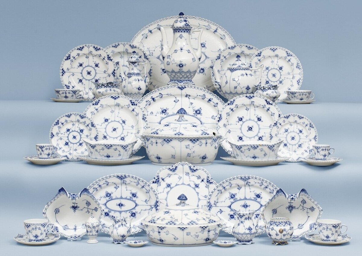 Сервиз «Blue fluted». 1779 год. Royal Copenhagen, Дания