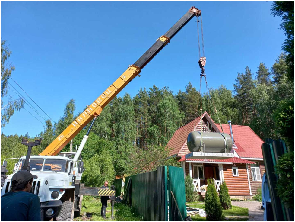 Установка газгольдера