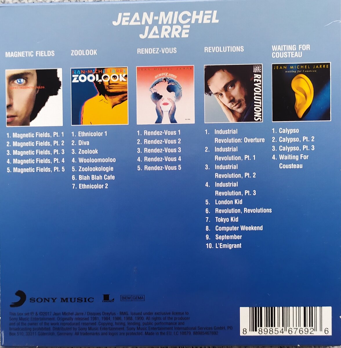 Jean Michel Jarre альбомы. Jean Michel Jarre - Calypso (1990). Jean-Michel Jarre - Original album Classics [5cd Box Set]. Jean Michel Jarre blah blah Cafe.