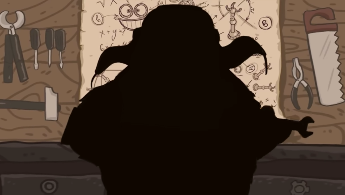 Кадр из клипа к треку нанале TVсмешарики "Лесник" (Король и шут cover).