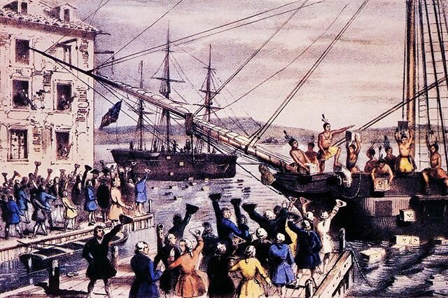 В декабре 1773 года произошло событие, ставшее отправной точкой к началу Американской революции.-2