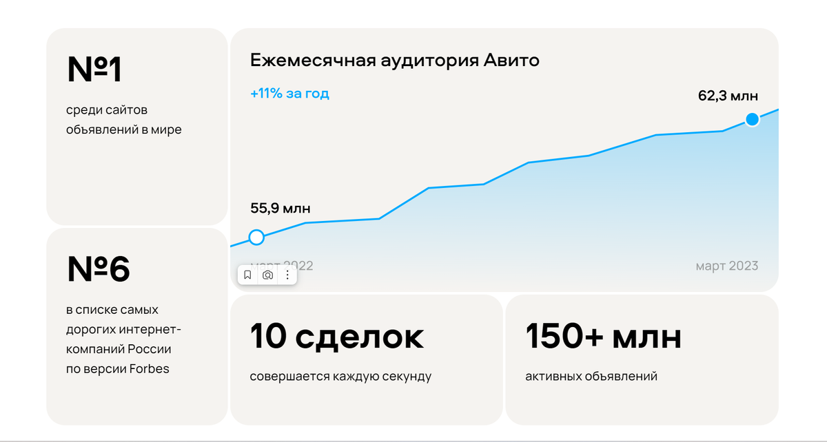 Аудитория "Авито".
