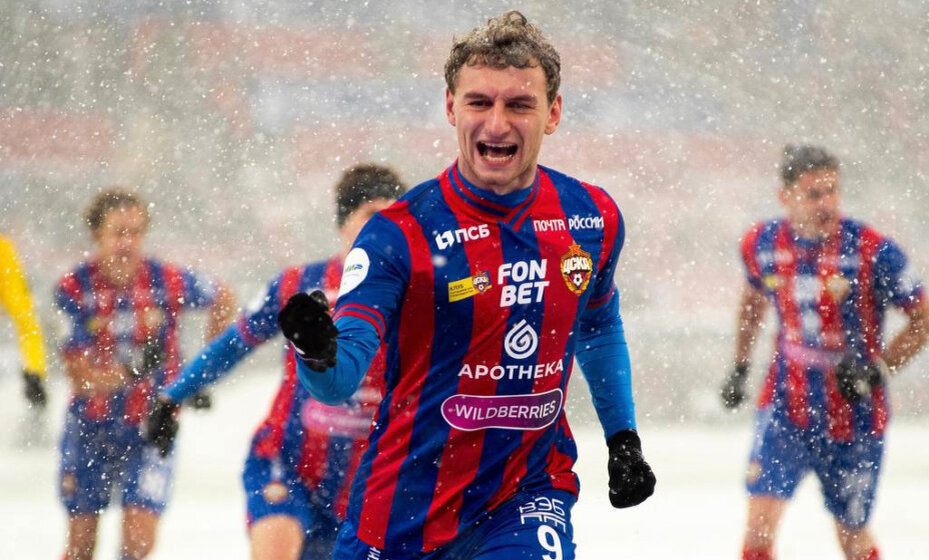    Джентльмен 2023 года Федор Чалов забил свой очередной гол за ЦСКА. Фото: соцсети ЦСКА