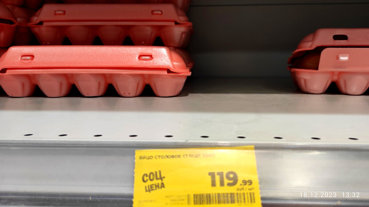 Средняя цена на яйца в Волгограде