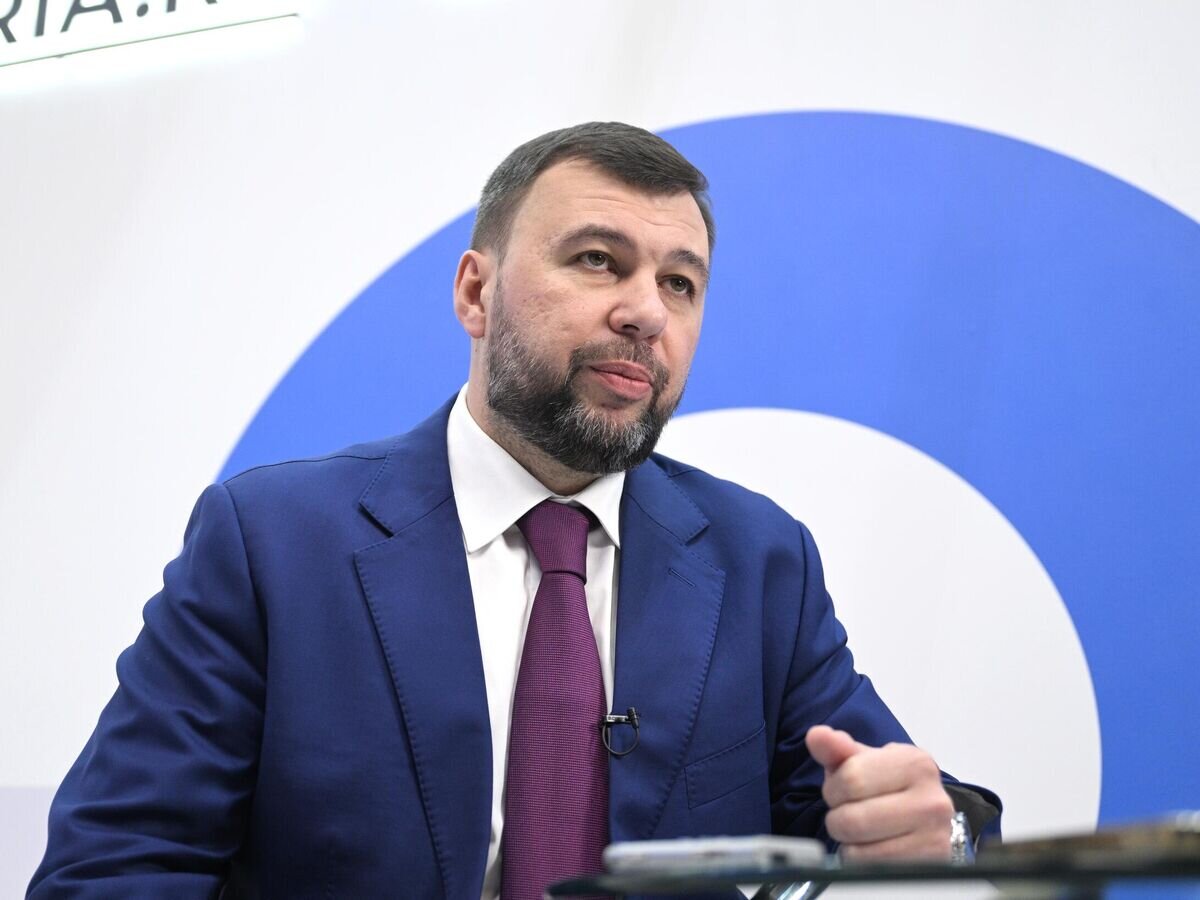    Глава Донецкой Народной Республики Денис Пушилин© Фотохост-агентство РИА Новости