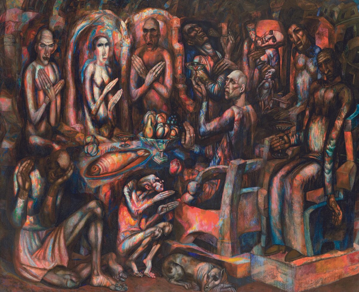 Павел Филонов. «Пир королей», 1912-1913., фото:пресс-служба выставки