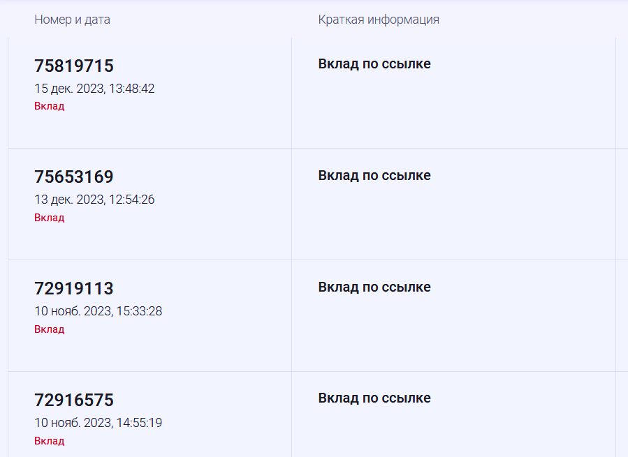 Скрин из личного кабинета агента Финуслуг