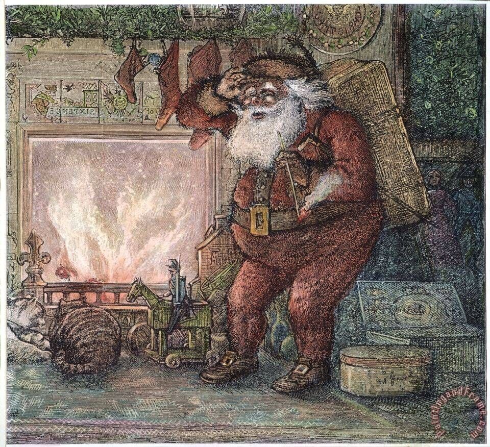 ( Санта Клаус, художник Томас Наст)