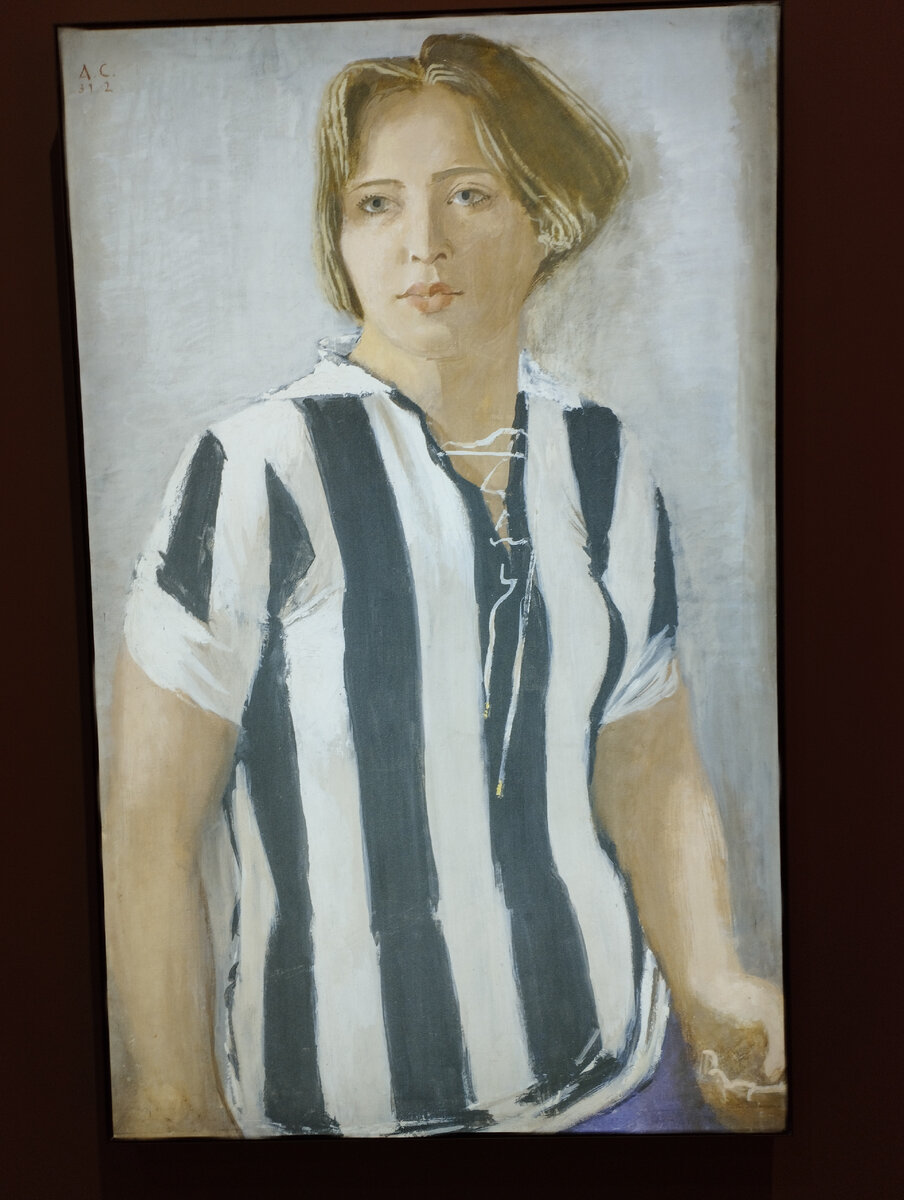 Девушка в футболке, 1932 год, автор Александр Самохвалов, фотовоспроизведение