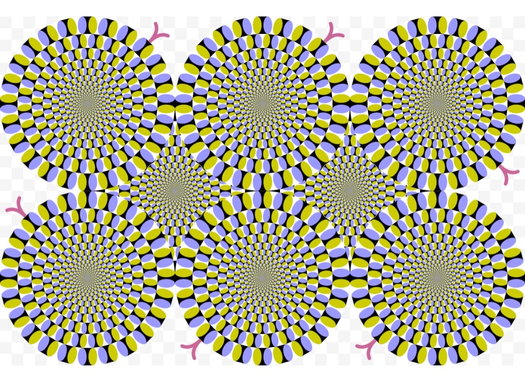 Безобидная картинка в состоянии обмануть нашу нервную систему. Движения ощущается там, где его нет!