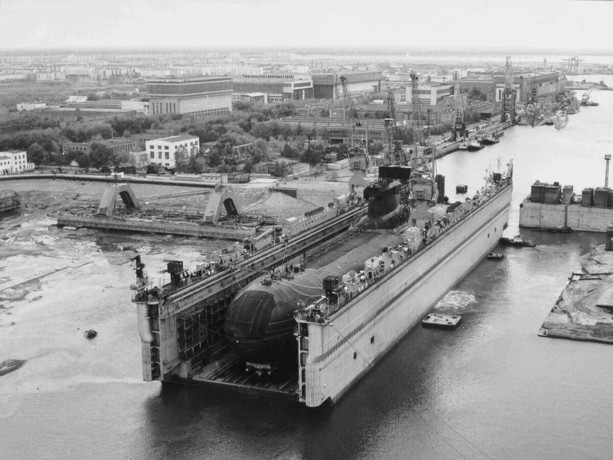 Спуск на воду АПЛ проекта 941